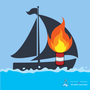 Flammes sur le bateau